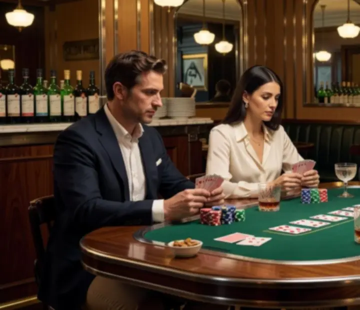 Soirée poker privée dans une salle feutrée